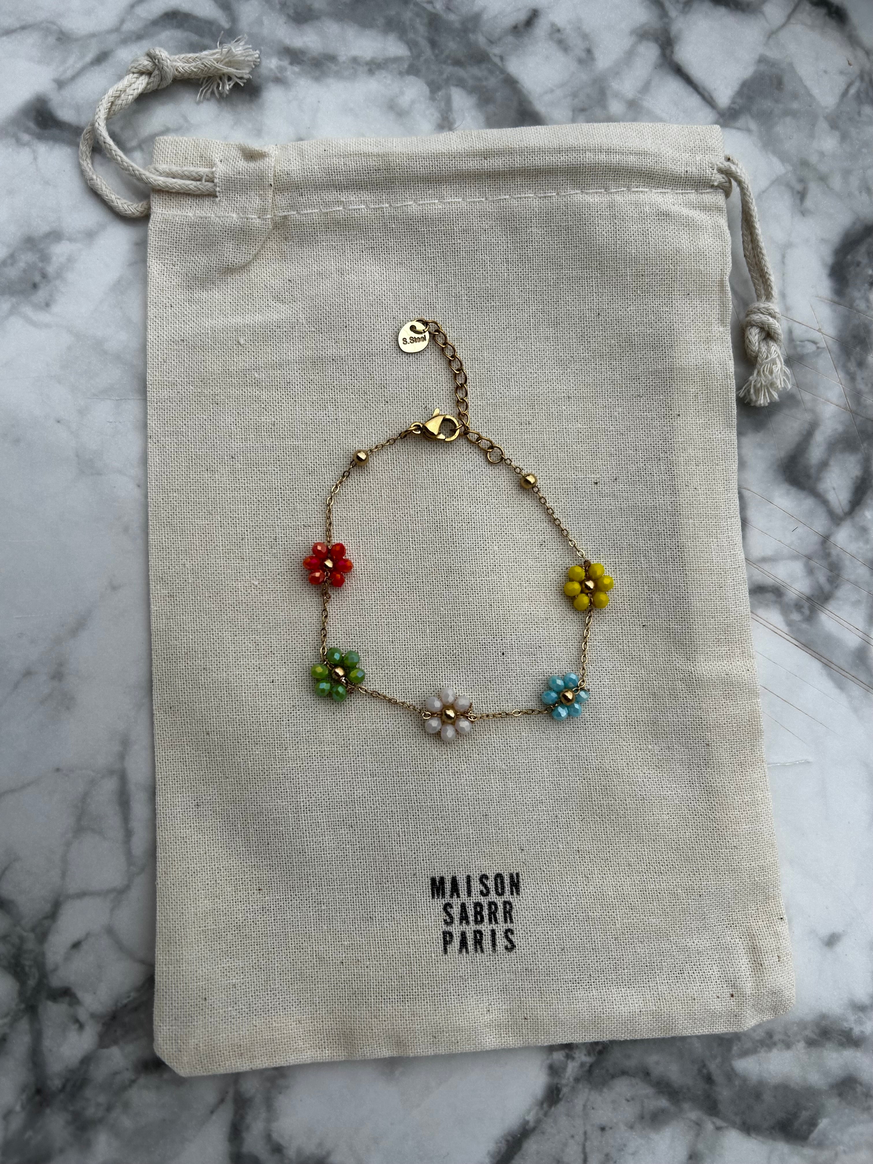 Bracelet summer flowers