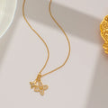 Collier double fleurs strass