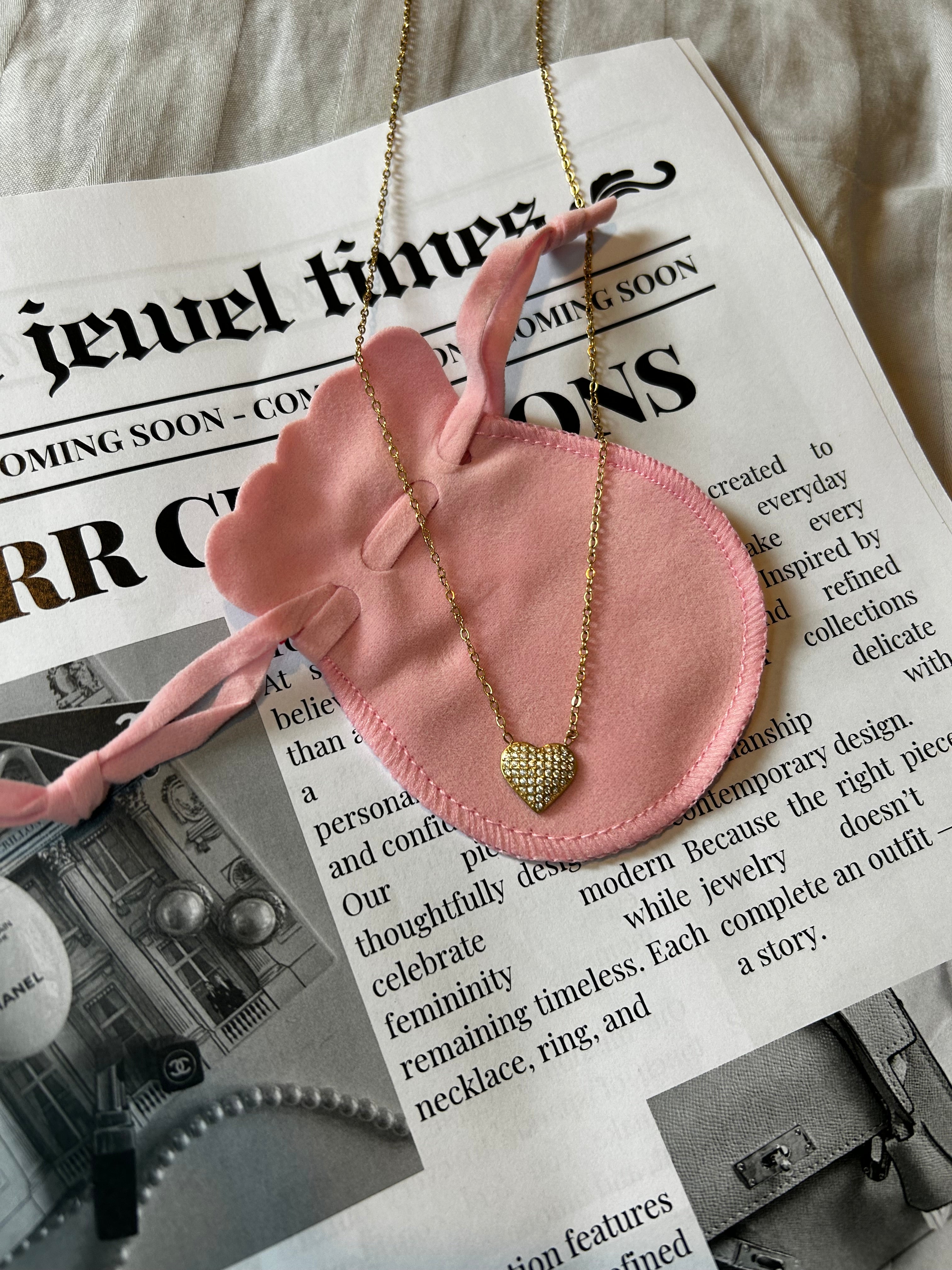 Collier coeur mom