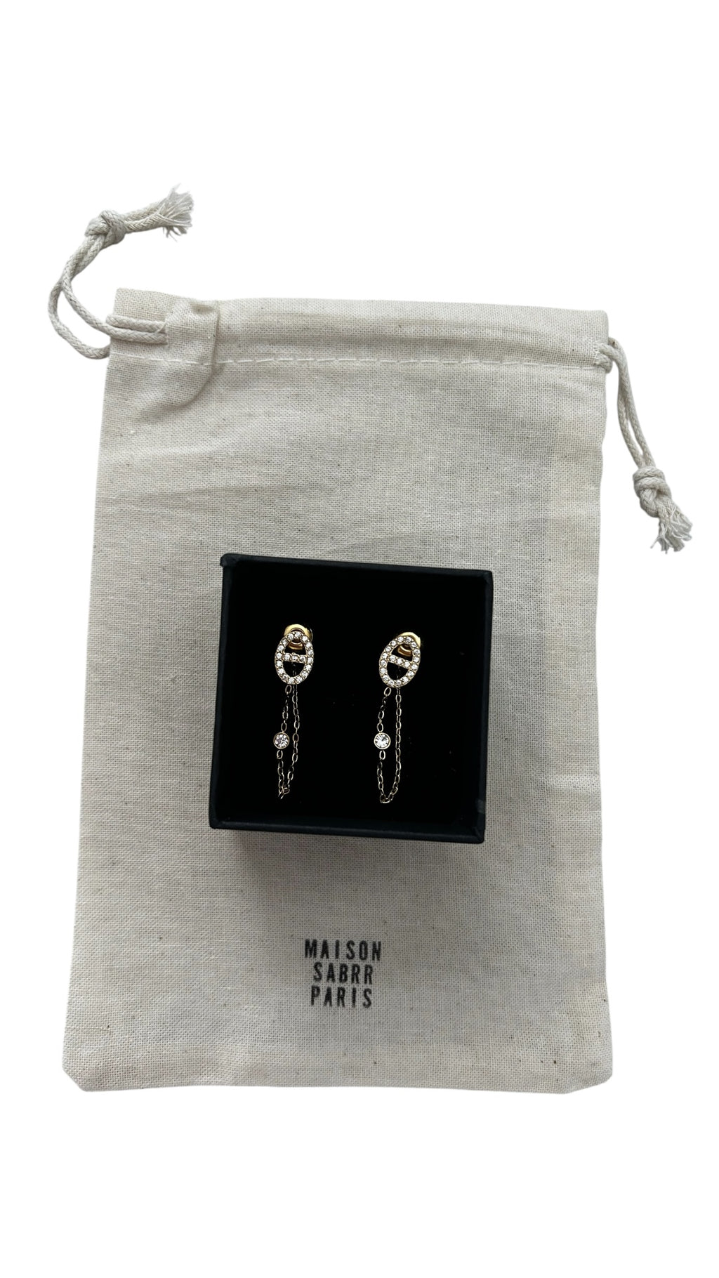 Boucle d'oreille CD pendent
