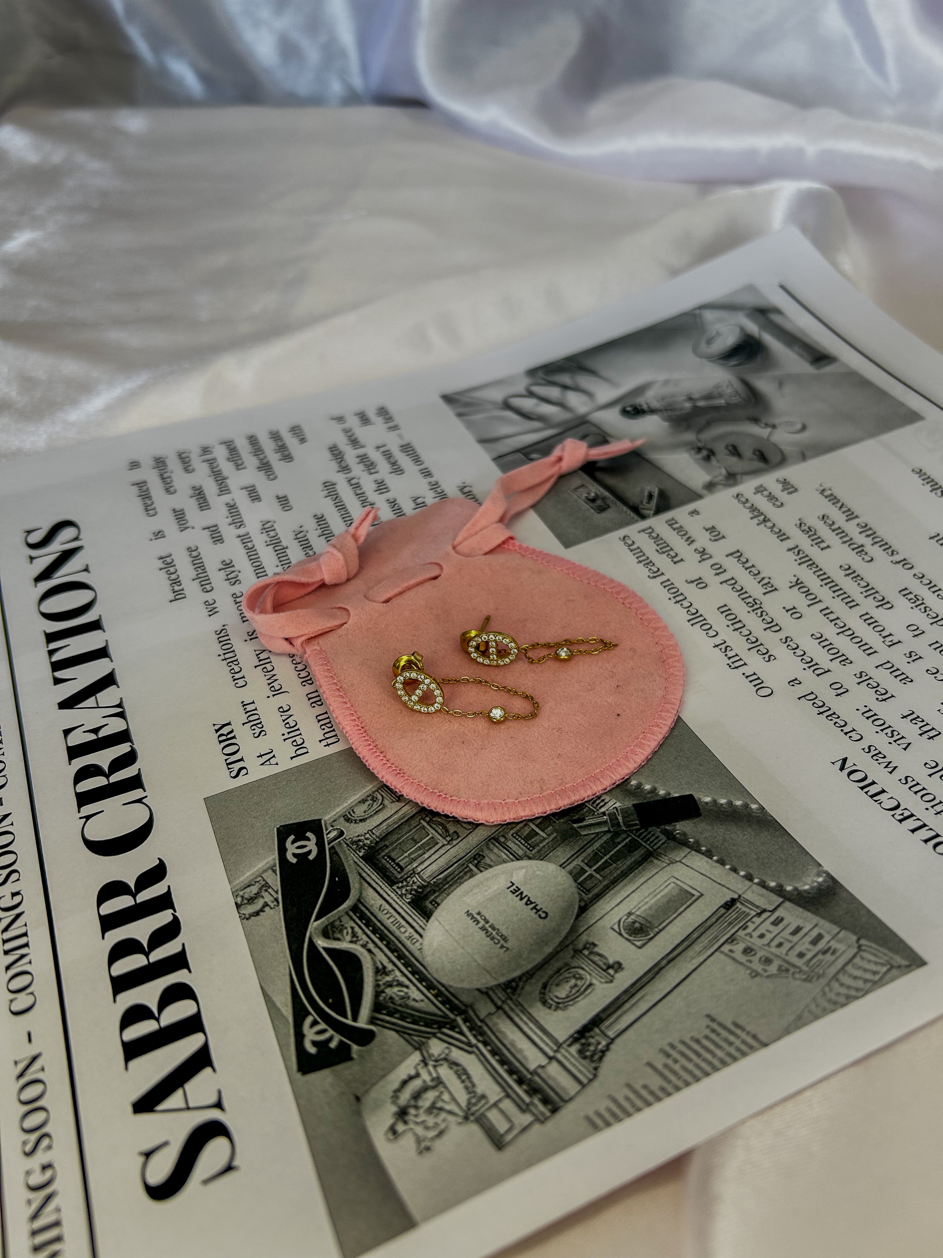 Boucle d'oreille CD pendent