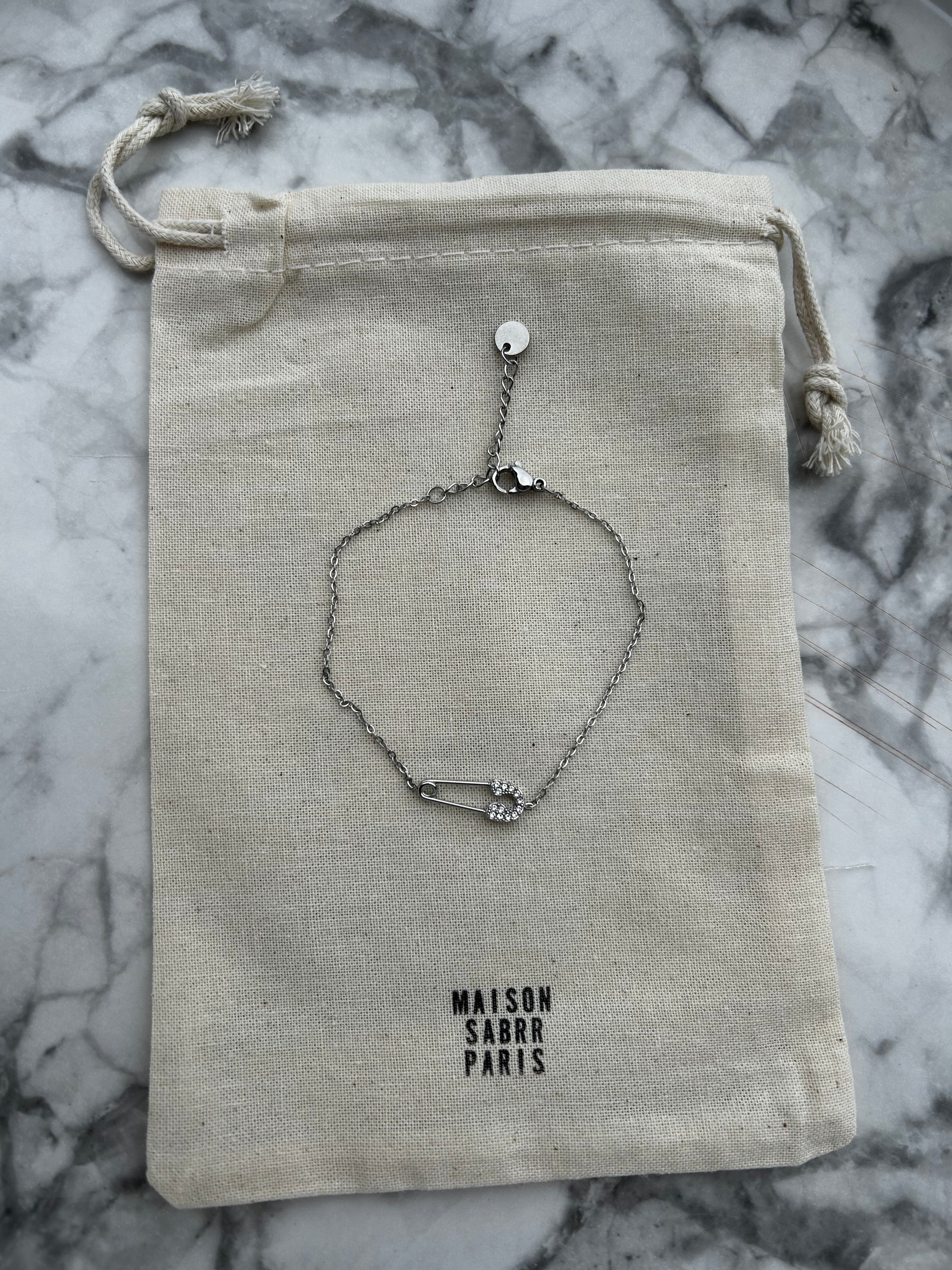 Bracelet épingle arg
